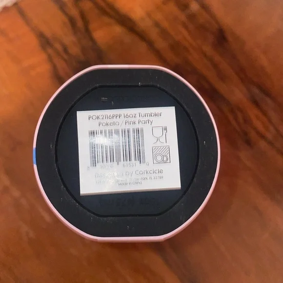 NWT Corkcicle Poketo/Pink Party 16oz Tumbler - Picture 7 of 7